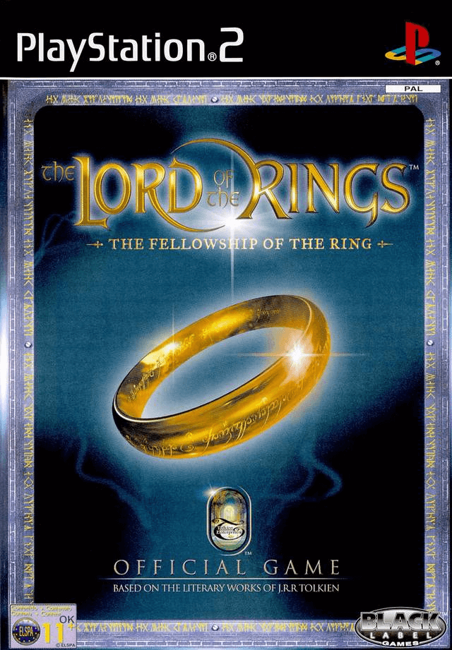 Lord of the Rings Fellowship of the Ring box art for Playstation 2